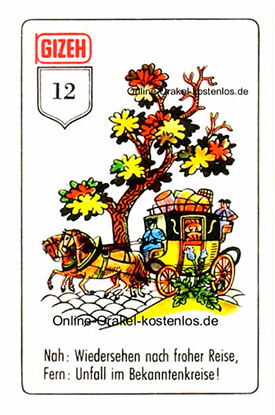 Gizeh Orakel - die Kutsche - Online Orakel kostenlos