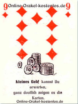 Kleines Geld Kleines Geld - kostenlos Kartenlegen mit Skatkarten und Ja-Nein Orakel - der Silberspiegel