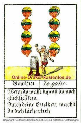Glückskarten Orakel - Gewinn - Online Orakel kostenlos