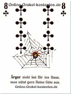 Ärger - kostenlos Kartenlegen mit Skatkarten und Ja-Nein Orakel - der Silberspiegel