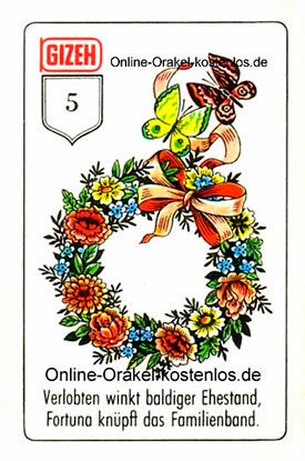 Gizeh Orakel - der Kranz - Online Orakel kostenlos