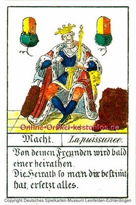 Macht Glückskarten Orakel - Macht - Online Orakel kostenlos