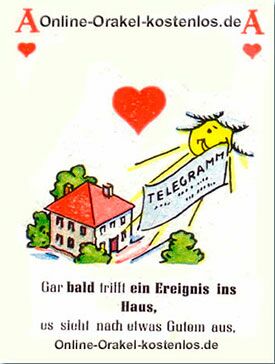 Ein gutes Ereignis - kostenlos Kartenlegen mit Skatkarten und Ja-Nein Orakel - der Silberspiegel