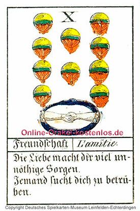 Glückskarten Orakel - Freundschaft - Online Orakel kostenlos