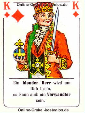 Ein blonder Herr Ein blonder Herr - kostenlos Kartenlegen mit Skatkarten und Ja-Nein Orakel - der Silberspiegel