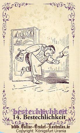 Bestechlichkeit, Wilhelm Busch Orakel