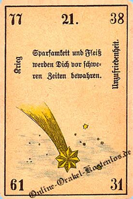 Kabbala Orakel - Krieg / Unzufriedenheit - Online Orakel kostenlos