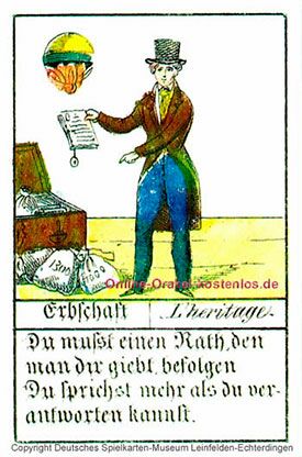 Erbschaft Glückskarten Orakel - Erbschaft - Online Orakel kostenlos