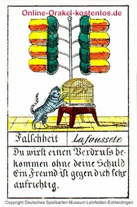 Falschheit Glückskarten Orakel - Falschheit - Online Orakel kostenlos