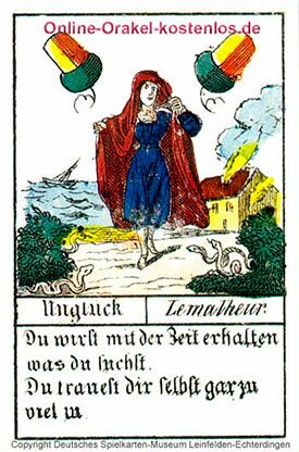 Glückskarten Orakel - Unglück - Online Orakel kostenlos