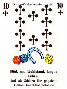 Glück und Wohlstand Glück und Wohlstand - kostenlos Kartenlegen mit Skatkarten und Ja-Nein Orakel - der Silberspiegel