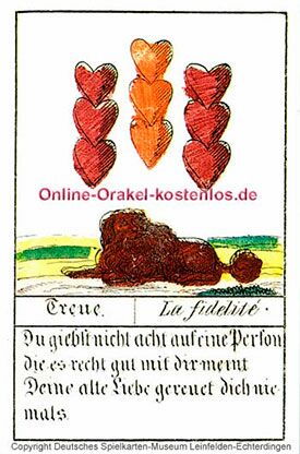 Glückskarten Orakel - Treue - Online Orakel kostenlos
