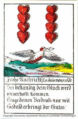 Glückskarten Orakel - Frohe Nachricht - Online Orakel kostenlos