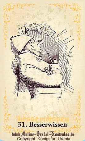 Besserwissen, Wilhelm Busch Orakel