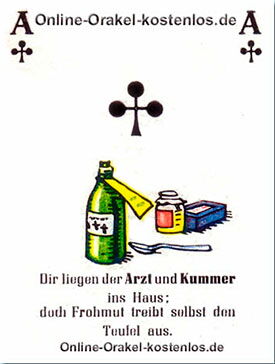 Arzt und Kummer - kostenlos Kartenlegen mit Skatkarten und Ja-Nein Orakel - der Silberspiegel
