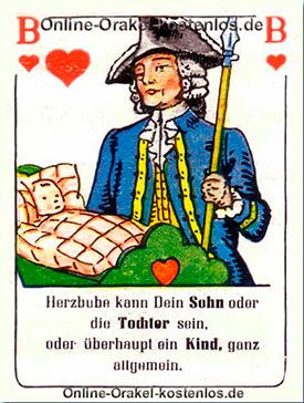 Dein Sohn oder deine Tochter Dein Sohn oder deine Tochter - kostenlos Kartenlegen mit Skatkarten und Ja-Nein Orakel - der Silberspiegel