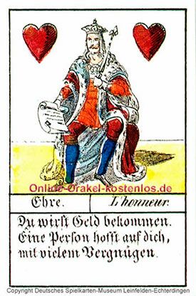Ehre Glückskarten Orakel - Ehre - Online Orakel kostenlos
