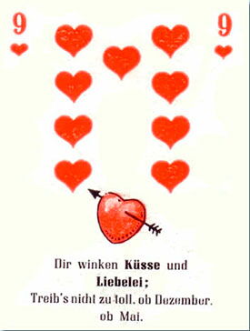 Küsse und Liebelei Küsse und Liebelei - kostenlos Kartenlegen mit Skatkarten und Ja-Nein Orakel - der Silberspiegel