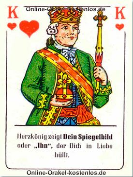 Dein Spiegelbild oder Ihn Dein Spiegelbild oder Ihn - kostenlos Kartenlegen mit Skatkarten und Ja-Nein Orakel - der Silberspiegel