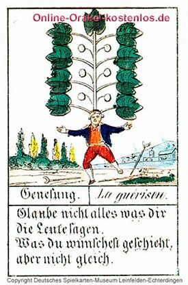 Genesung Glückskarten Orakel - Genesung - Online Orakel kostenlos
