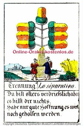 Glückskarten Orakel - Trennung - Online Orakel kostenlos
