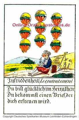 Zufriedenheit Glückskarten Orakel - Zufriedenheit - Online Orakel kostenlos