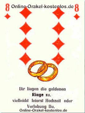 Ringe Ringe - kostenlos Kartenlegen mit Skatkarten und Ja-Nein Orakel - der Silberspiegel