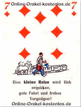 Eine kleine Reise Eine kleine Reise - kostenlos Kartenlegen mit Skatkarten und Ja-Nein Orakel - der Silberspiegel